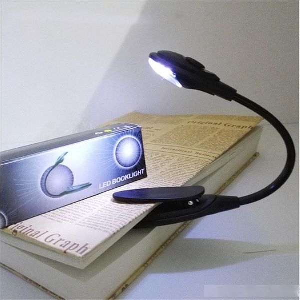 

lot* led book light mini clip-on flexible bright led lamp light book reading lamp for travel bedroom book reader christmas gifts