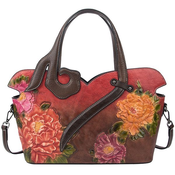 

2020 new style women's leather bags bag fashion women's handbag vintage handmade messenger bag