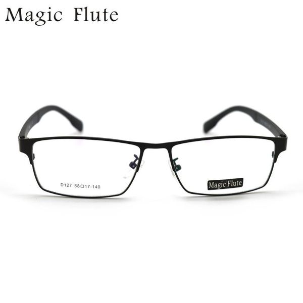 

2020 glasses classic vintage oculos stainless steel full frame eyeglasses with tr90 temple simple style d127, Black