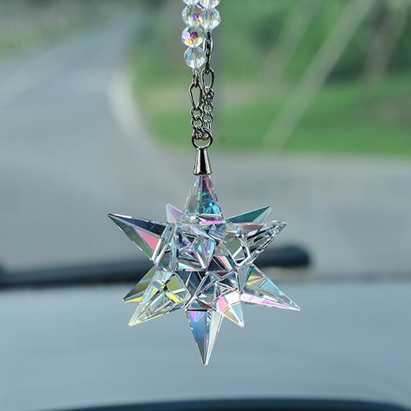 

car pendant crystal meteor decoration hanging ornament charms automobiles interior rearview mirror suspension trim accessories