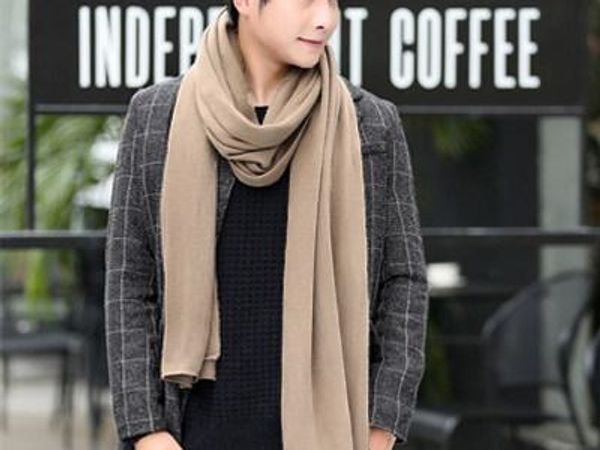 

Korean Version of Cashmere Shawl Woven All-match Scarf Autumn and Winter Headscarf Men's Soft Close-fitting 30*190cm Scarves