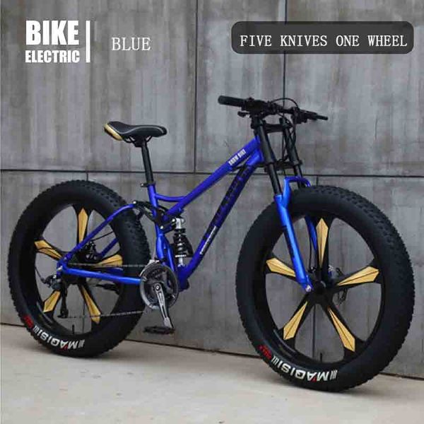 

variable speed off-road beach snowmobile ultra-wide 4.0 big tires five-knife one-wheel 21-speed mountain bike for men and women cy