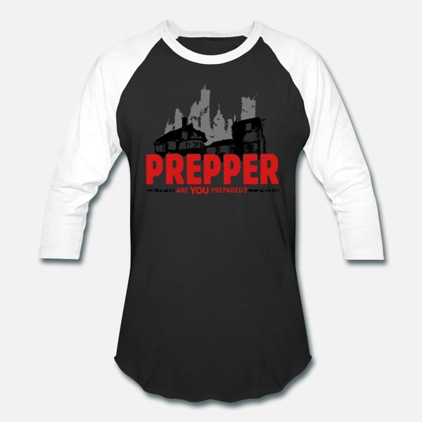 

prepper preppers survival are you prepared t shirt men personalized 100% cotton round neck normal famous basic spring normal shirt