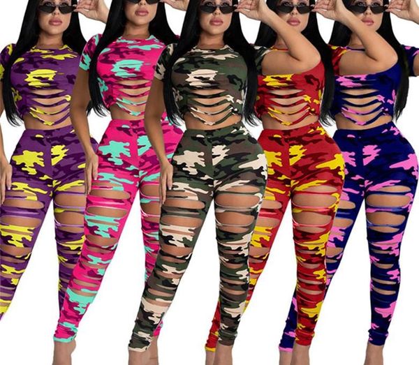 

women outfits two piece set hollow out camouflage jogger sport suit sweatshirt tights sport suit fashion print sportsuit klw4448, Gray