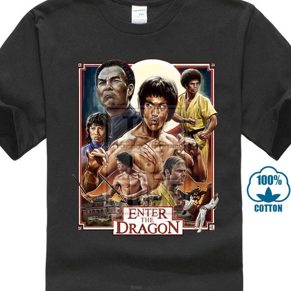 

enter the dragon bruce lee t shirt white red black all sizes s 4xl