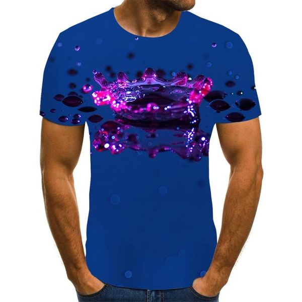 

verano tridimensional 3d vortex camiseta hombres mujeres moda de manga corta linda camiseta 3d print shirts hippie kawaii men clothing