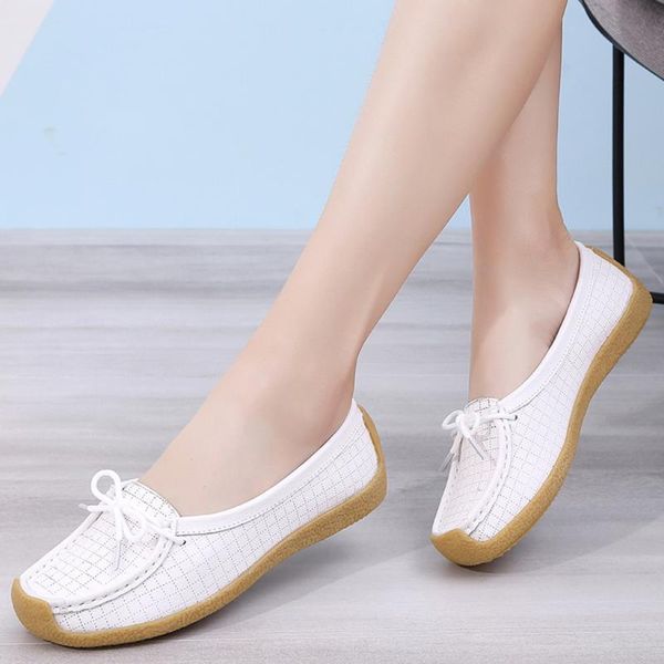 

shoes woman bow round toe slip-on shoes flat single peas boat autumn spring flats sapato feminino #20, Black