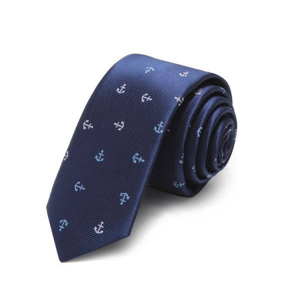

2020 brand new высокого качества способа мужчины 5см тонкий sailor якорь pattern шеи галстук работы официально костюм шеи галстук для мужчин, Black;gray