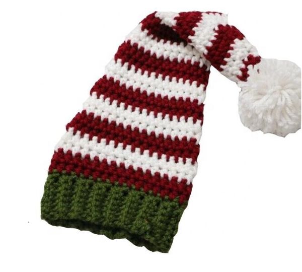 

lovely knitted baby christmas hat red and green traditional christmas hat