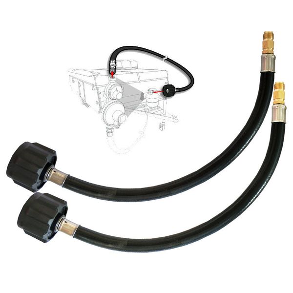 

2pcs low pressure connection gas hose rv trailer propane brass gas 12