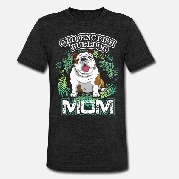 

bulldog english bulldog mom t shirt men printed cotton s-3xl fit gift humor summer style letters shirt