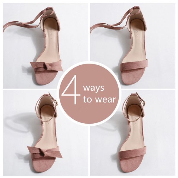 

2020 summer women's sandals square high heels ankle straps cover heels lace-up elegant female sandals solid wedding, Black