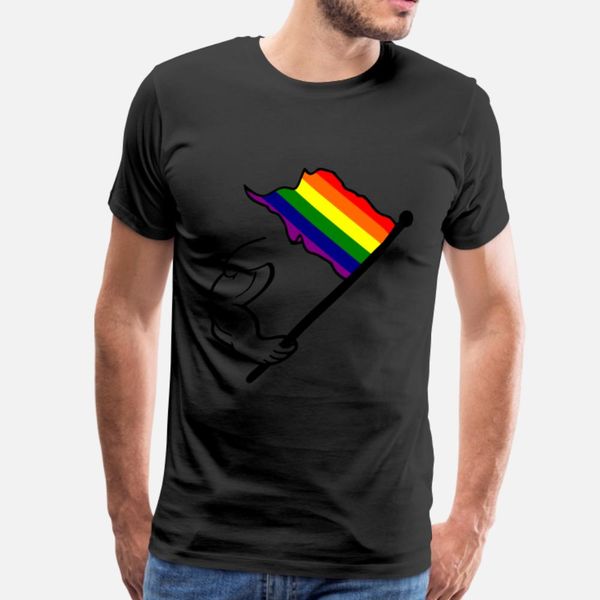 

lgbt flag t shirt men knitted short sleeve s-3xl pictures crazy casual spring autumn leisure shirt