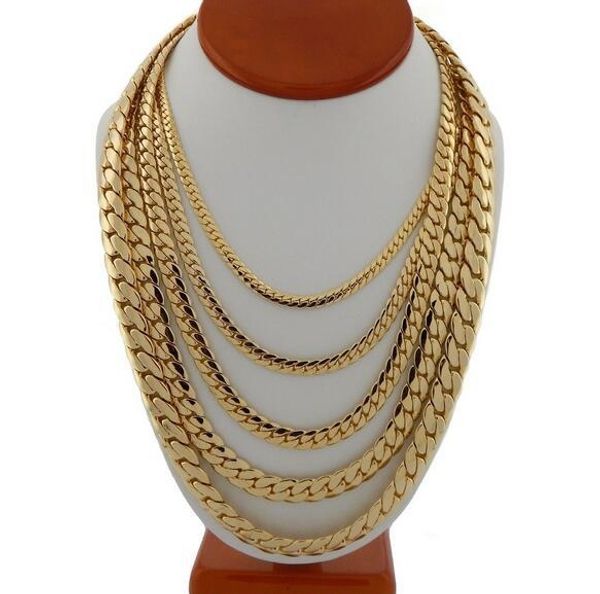 

charming mens miami cuban link chain necklace003, Silver