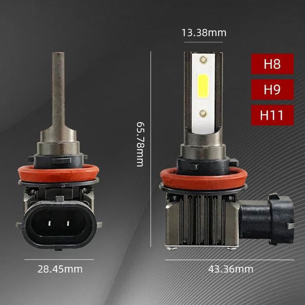 

2pcs фар автомобиля h1 лампа н11 светодиодные лампы h7 h8 led h4 фарах kit 9005 3 9006 4 6000k противотуманные фары 12v лампа m2 12000lm