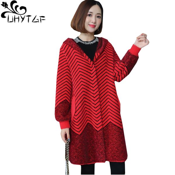 

uhytgf luxury mink cashmere winter fur coat women hooded warm plus size coat quality double-sided cashmere winter fur jacket1059, Black