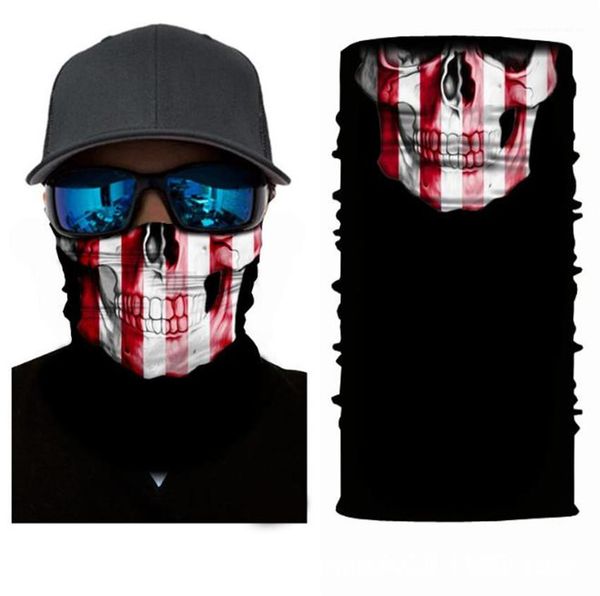 

bicycle sport wind scarf casual colorful long funny costume accessories halloween skeleton scarf, Silver