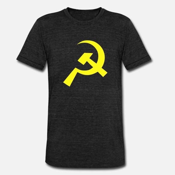 

communist flag shapes t shirt men design short sleeve round neck fit crazy humor summer style outfit shirt