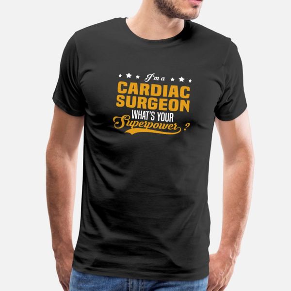 

cardiac surgeon t shirt men customized cotton plus size 3xl outfit crazy funny casual summer letter shirt