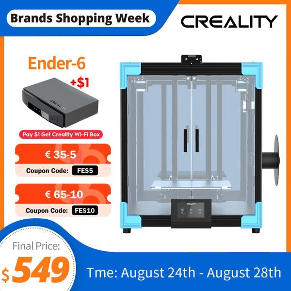 

creality 3d ender-6 printer all- mental cubic structure silent mainboard brand 350w power large plus size 250*250*400mm