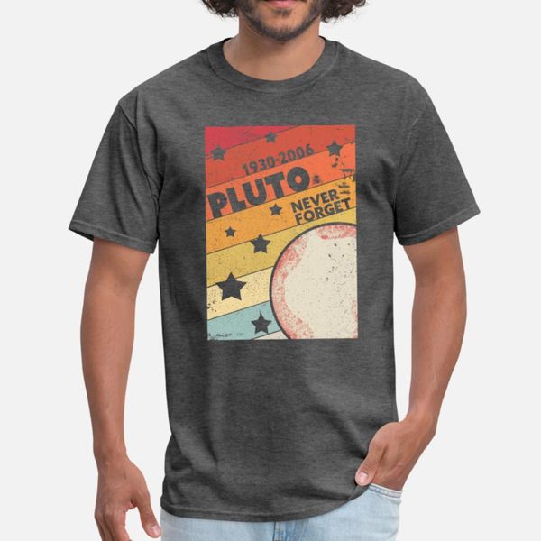 

never forget pluto design retro style funny t shirt men interesting 100% cotton size s-3xl fit interesting funny spring unique shirt