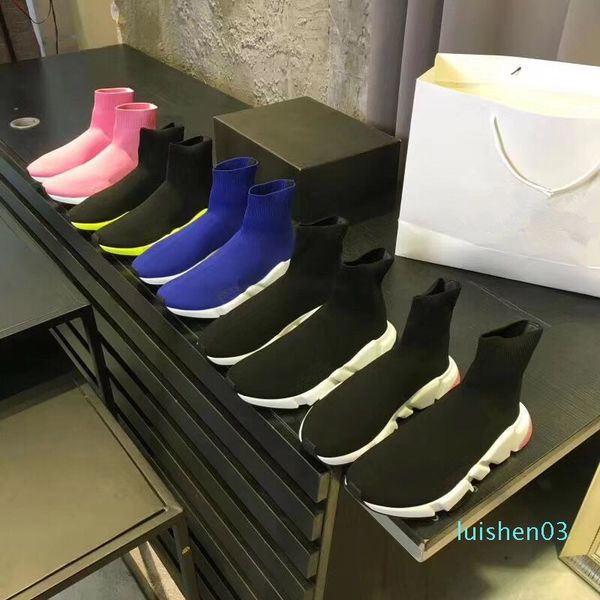 

2020 luxurys women casual boots new for arrivlas men black l03 sock red triple speed flat men shoes off fashion designers trainer aatmh, Brown;gray