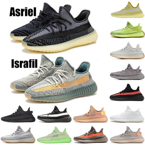 

2020 new kanye west v2 static black reflective glow clay static leisure shoes mens women cloud white zebra yecheil sports sneakers