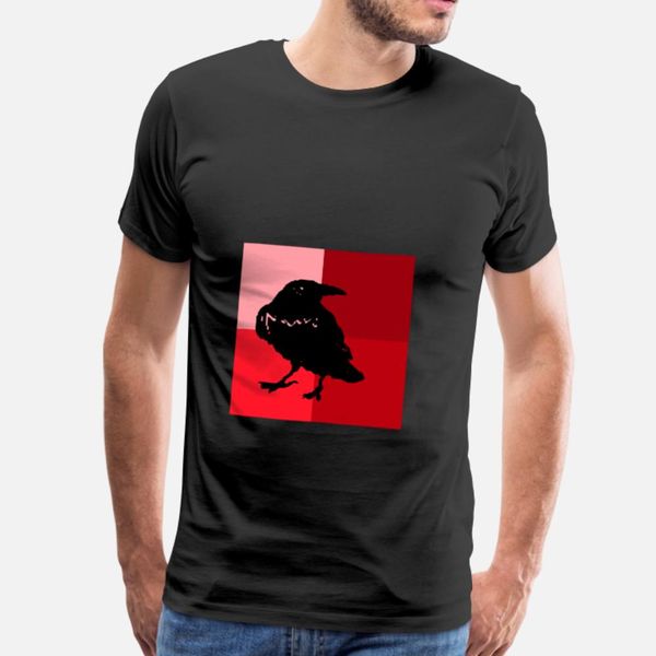 

crow raven t shirt men printed cotton s-xxxl cool gift authentic spring autumn family shirt
