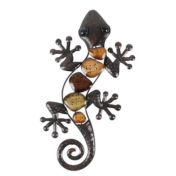 

garden decoration indoor outdoor sculptures metal gecko patio statues wall decor