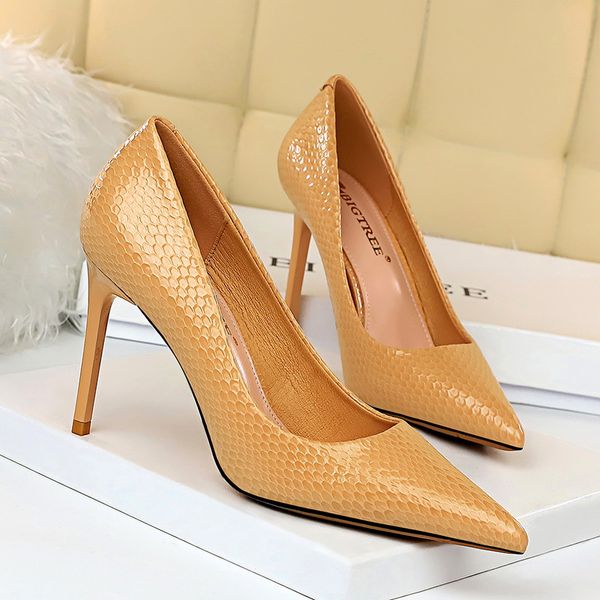 

new 9cm high thin heels women pumps pointed toe shallow bridal wedding shoes ladies women shoes black high heelsmultifunction