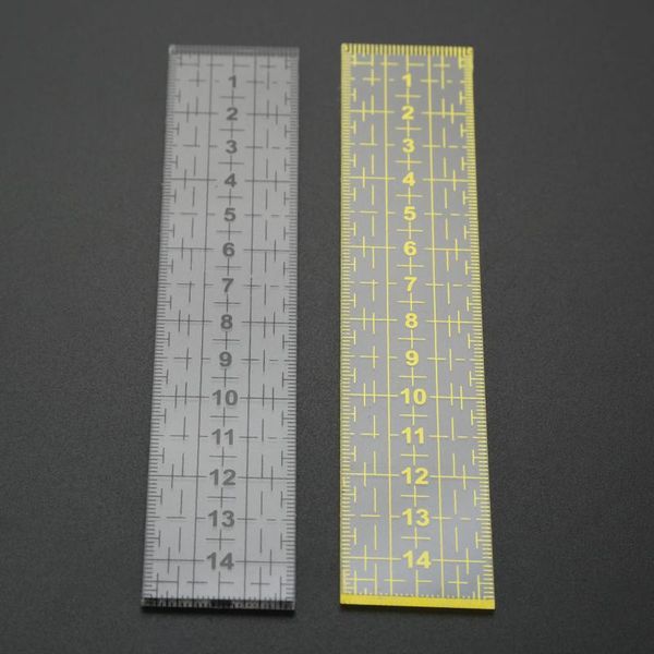 

1pc 15*3cm patchwork ruler sewing patchwork tailor measuring tools quilting ruler seam sewing foot school stationery supplies, Black