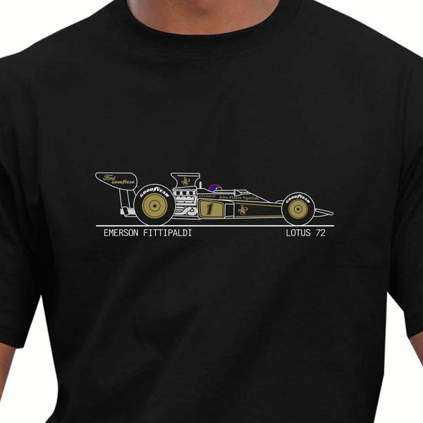 

мужчины 2019 марка одежда tees casual cotton печати мужчины тенниска race legends лотос 72 эмерсон фиттипальди race car тройники рубашки