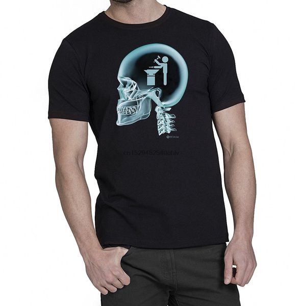 

blacksmith on the brain x-ray mens gift t-shirt men short sleeve t-shirt