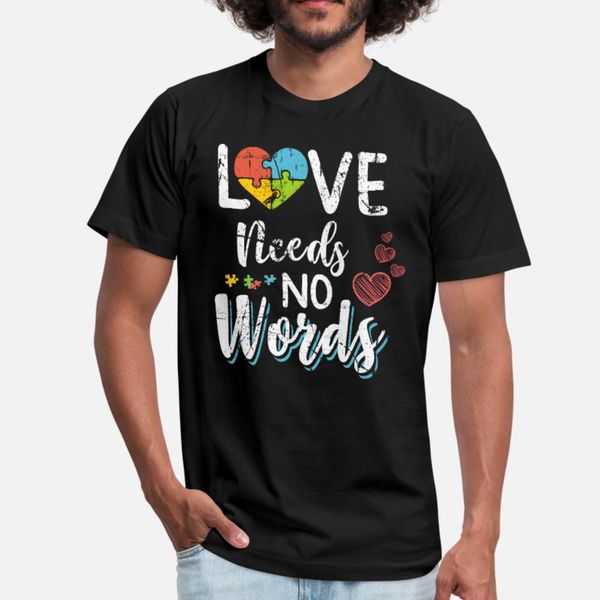 

love needs no words t shirt men custom cotton plus size 3xl cute comfortable spring formal shirt