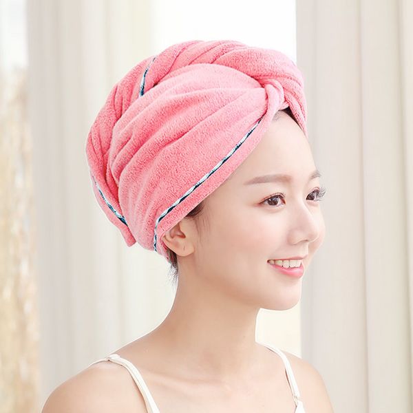 

new shower caps drying turban wrap adults hat caps spa bathing caps magic quick dry hair microfiber good-looking towel 65*25cm hair tools