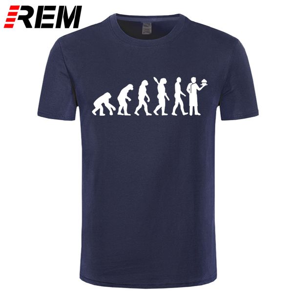 

rem смешной эволюция chef t shirt men summer хлопок mens короткого рукав cooking футболка hip hop streetwear camisetas tops tee