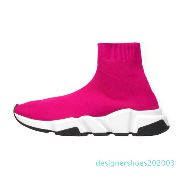 

2019 designer socks fashion men women sneakers speed trainer black white blue pink glitter mens trainers casual shoe runner heavy sole s03