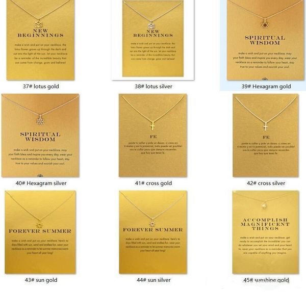 

pendant, gold pcs 60 color necklace wing card with and different silver very elephant/wishbone/karma/angel dogear cute with lihuib lmjdli