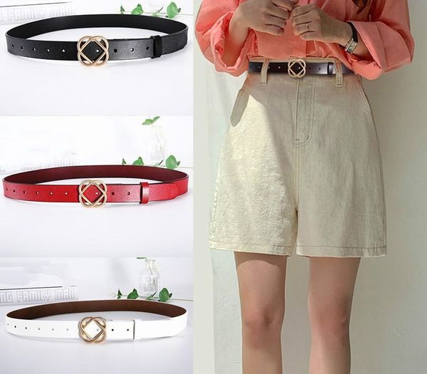 

Luxury Designer Fashion Women s Genuine Leather Brand Belts Smooth metal buckle Women Leisure Belt Waistband Accessories