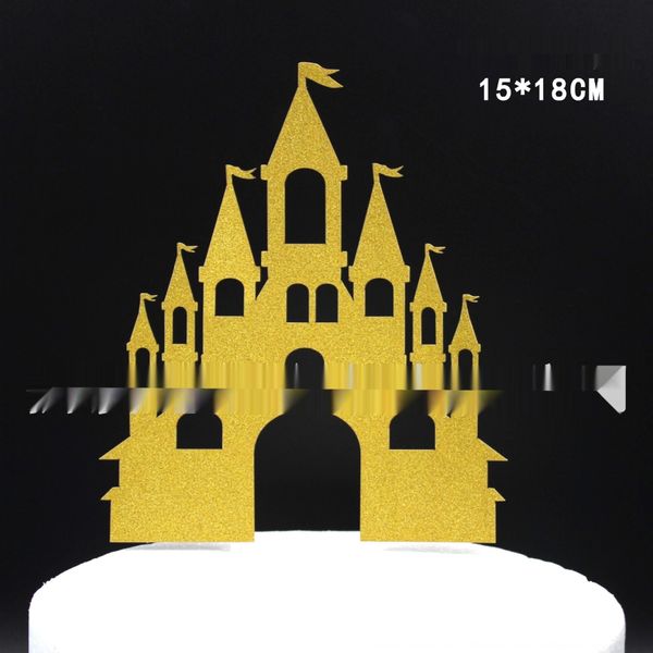 

большой размер темы партия замок флаг вставив большой размер торта замок украшения партии тема торт украшение ebnks флаг-вставки