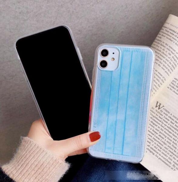 

face masks design soft tpu case for iphone 11 pro max xr xs max x 8 7 plus silicone face mouth masks mask style fashion phone cover skin