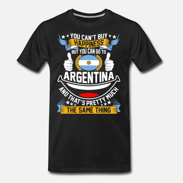 

you can go to argentina t shirt men designer cotton crew neck letter crazy casual spring standard shirt