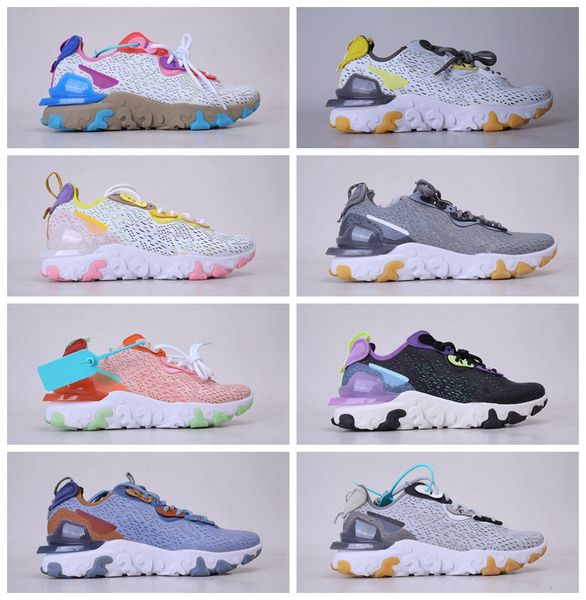 

новые mens прибытия реагировать видение элемент 55 87 tour синего всего оранжевого антрацит metallic gold кроссовки 55s мужчины женщина трен