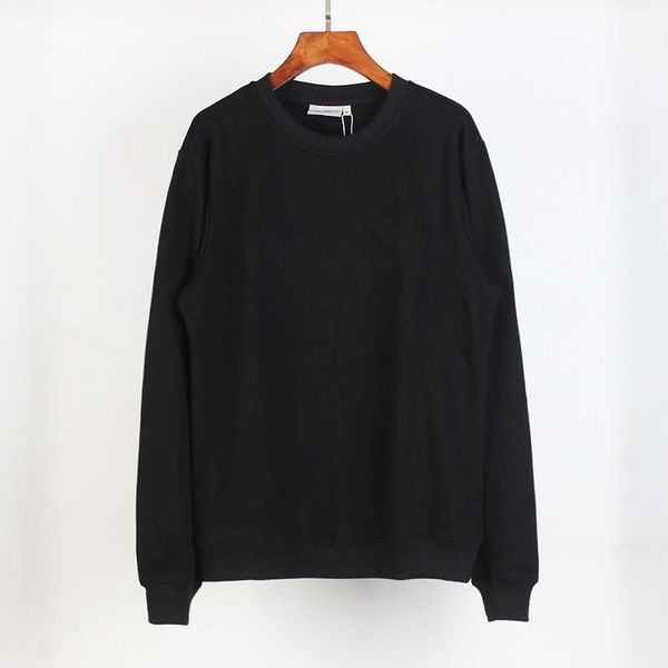 

letters print colorful loose casual sweatshirt luxury mens hoodies sweatshirts classic long sleeve pullover crew neck, Black