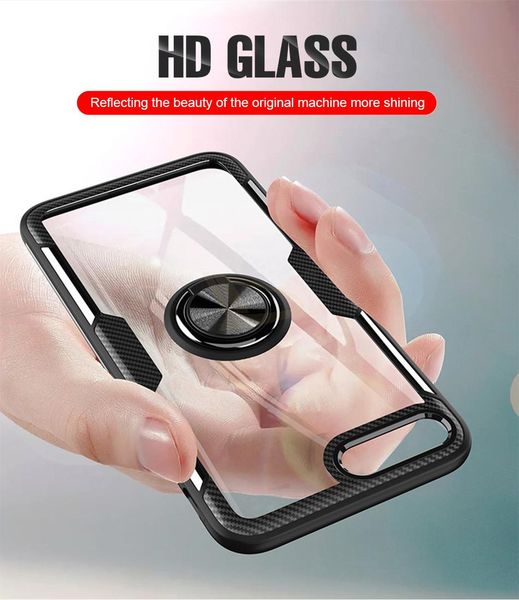 

cgjxscar ring case on for iphone 6 6s 7 8 plus xr x xs max soft silicone cover for iphone 6 6s 7 8 plus pc back shockproof case