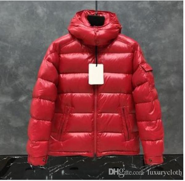 

2019 new luxury designer winter jacket parkas for men comfortable soft material 90% down casual canada winter down coat size 1-5, Black