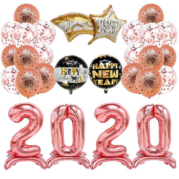 

home decor party supplies foil balloon modern holiday 2020 happy new year bar