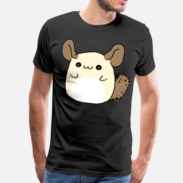 

chinchilla mouse cute anime kawaii style of japan t shirt men designer tee shirt round neck novelty interesting new fashion shirt