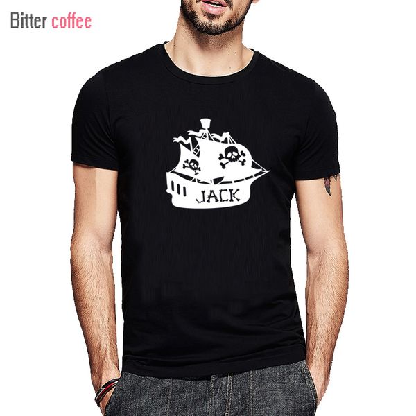 

bitter coffee summer new nome pirate ship t shirt printing short-sleeved tees cotton o-neck fashion & tees
