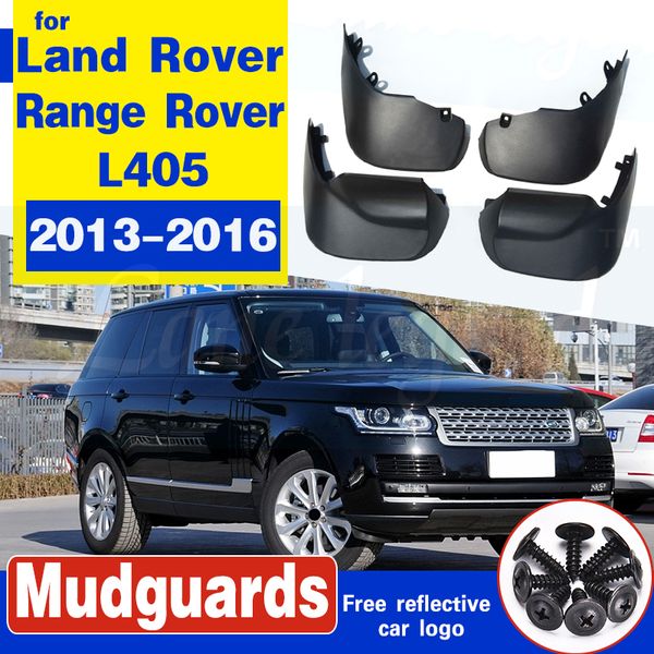 

front & rear mud flap flaps fit for land rover range rover l405 2013 2014 2015 2016 splash guards molded car accessories fender